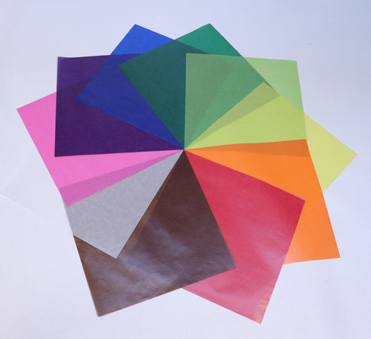 Heyda Glassen transparent kite paper 15 x 15 cm