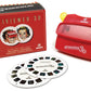 Retro view finder in red with two discs