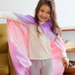 Sarah's Silks Cape - Pink + Purple Cape (Blossom)