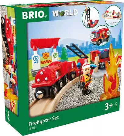 Brio World Firefighter Train Set