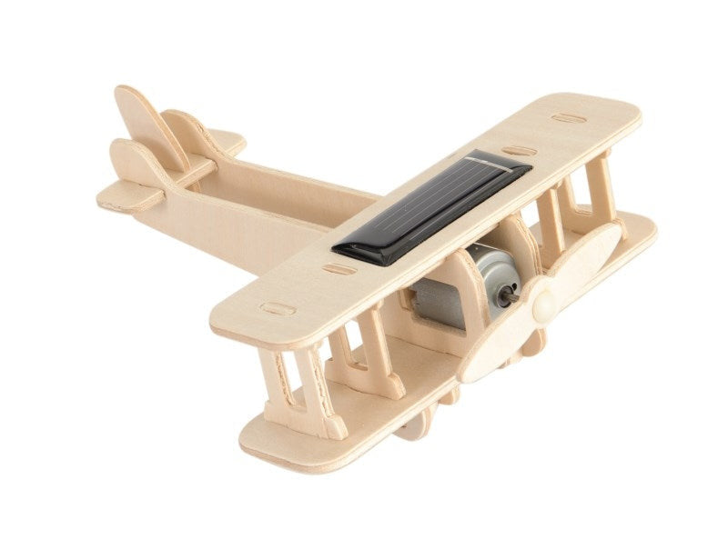 Bi-Plane with Solar Panel (build it yourself kit)