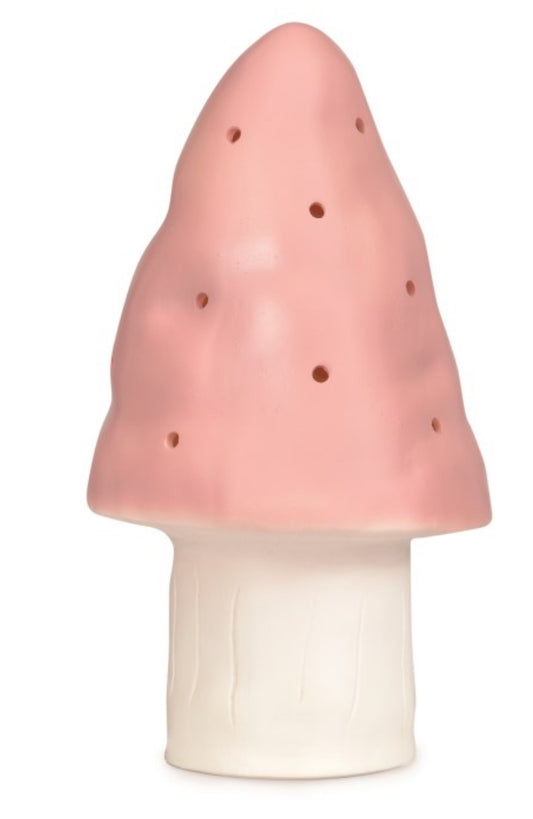 Heico vintage pink mushroom night light - lamp