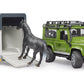 Bruder Land Rover Defender Station Wagon with Horse Trailer & 1 Horse