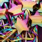 wooden rainbow ribbon wands