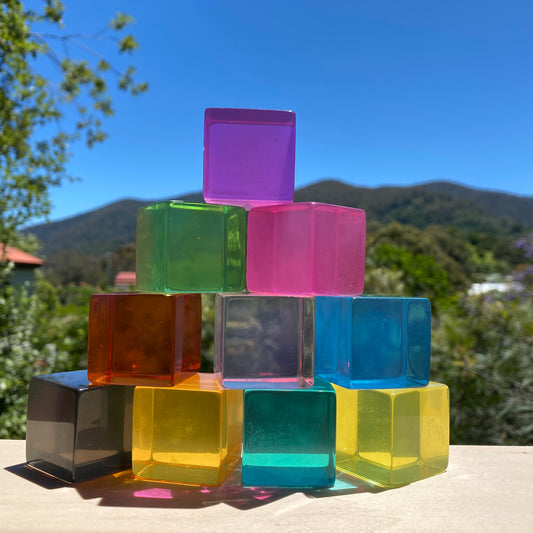 Phatt Lucite Cubes (Set of 10)